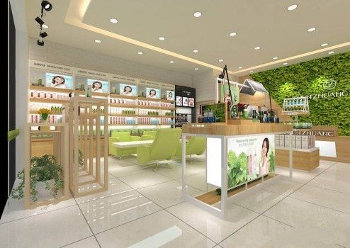 化妝品店裝修設(shè)計重點：門招、視宣、空間陳列、屏風(fēng)和隔斷、燈箱