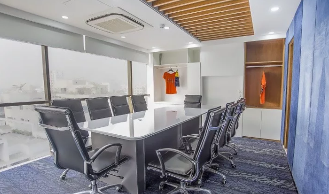 溫馨整潔的鄭州辦公室裝修效果圖-河南蟻?zhàn)逖b飾辦公室裝修案例項(xiàng)目