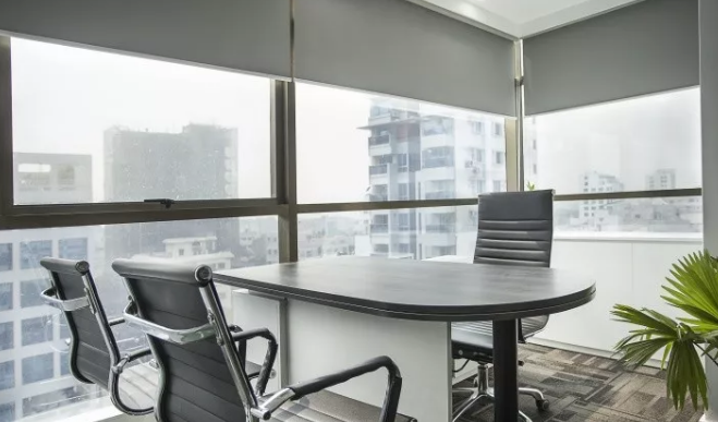 溫馨整潔的鄭州辦公室裝修效果圖-河南蟻?zhàn)逖b飾辦公室裝修案例項(xiàng)目