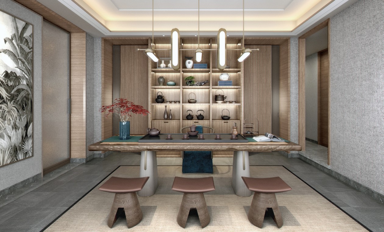 別具一格的茶室布置 別具一格的茶室布置